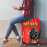 Spain Football 2026 Luggage Cover La Roja Brave Bull Striped Style