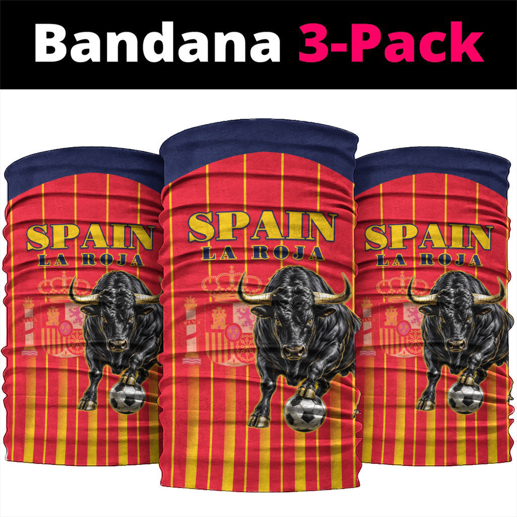 Spain Football 2026 Neck Gaiter La Roja Brave Bull Striped Style