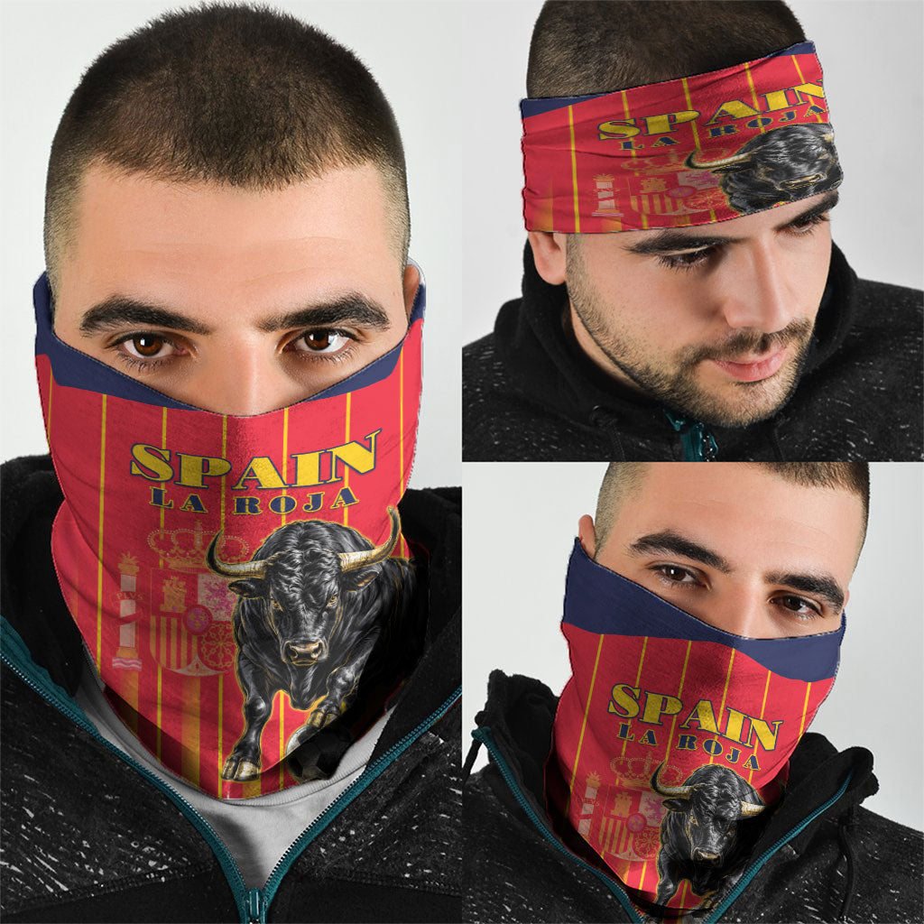 Spain Football 2026 Neck Gaiter La Roja Brave Bull Striped Style