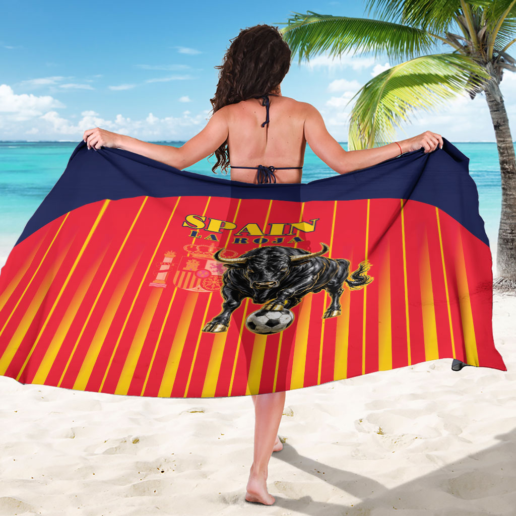 Spain Football 2026 Sarong La Roja Brave Bull Striped Style