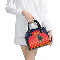 Spain Football 2026 Shoulder Handbag La Roja Brave Bull Striped Style