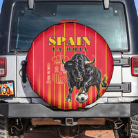 Spain Football 2026 Spare Tire Cover La Roja Brave Bull Striped Style
