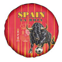Spain Football 2026 Spare Tire Cover La Roja Brave Bull Striped Style