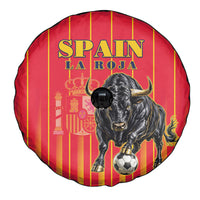 Spain Football 2026 Spare Tire Cover La Roja Brave Bull Striped Style