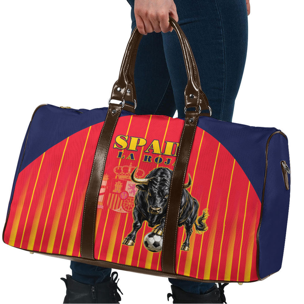 Spain Football 2026 Travel Bag La Roja Brave Bull Striped Style