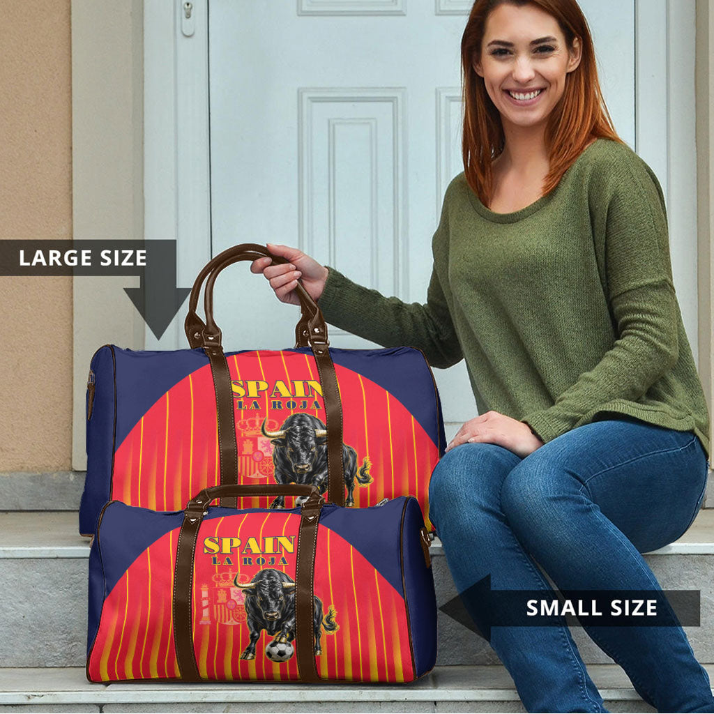 Spain Football 2026 Travel Bag La Roja Brave Bull Striped Style