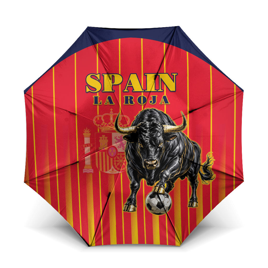 Spain Football 2026 Umbrella La Roja Brave Bull Striped Style