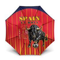 Spain Football 2026 Umbrella La Roja Brave Bull Striped Style