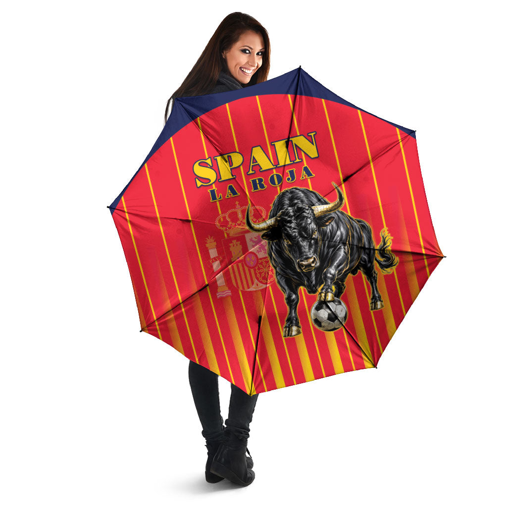 Spain Football 2026 Umbrella La Roja Brave Bull Striped Style