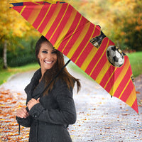 Spain Football 2026 Umbrella La Roja Brave Bull Striped Style