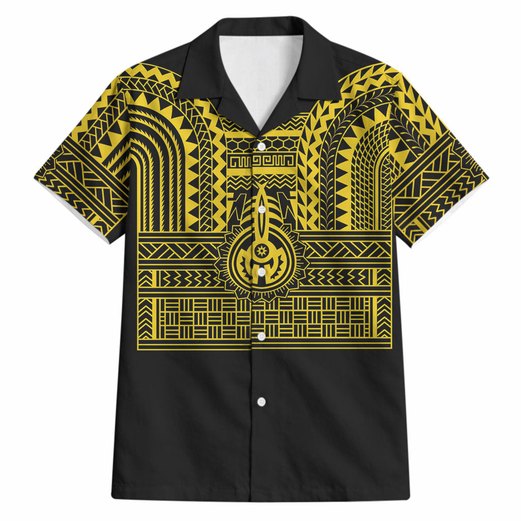 Philippines Filipinos Hawaiian Shirt Igorot Tribal Pattern Black