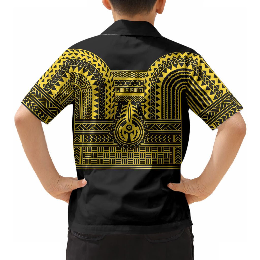 Philippines Filipinos Hawaiian Shirt Igorot Tribal Pattern Black