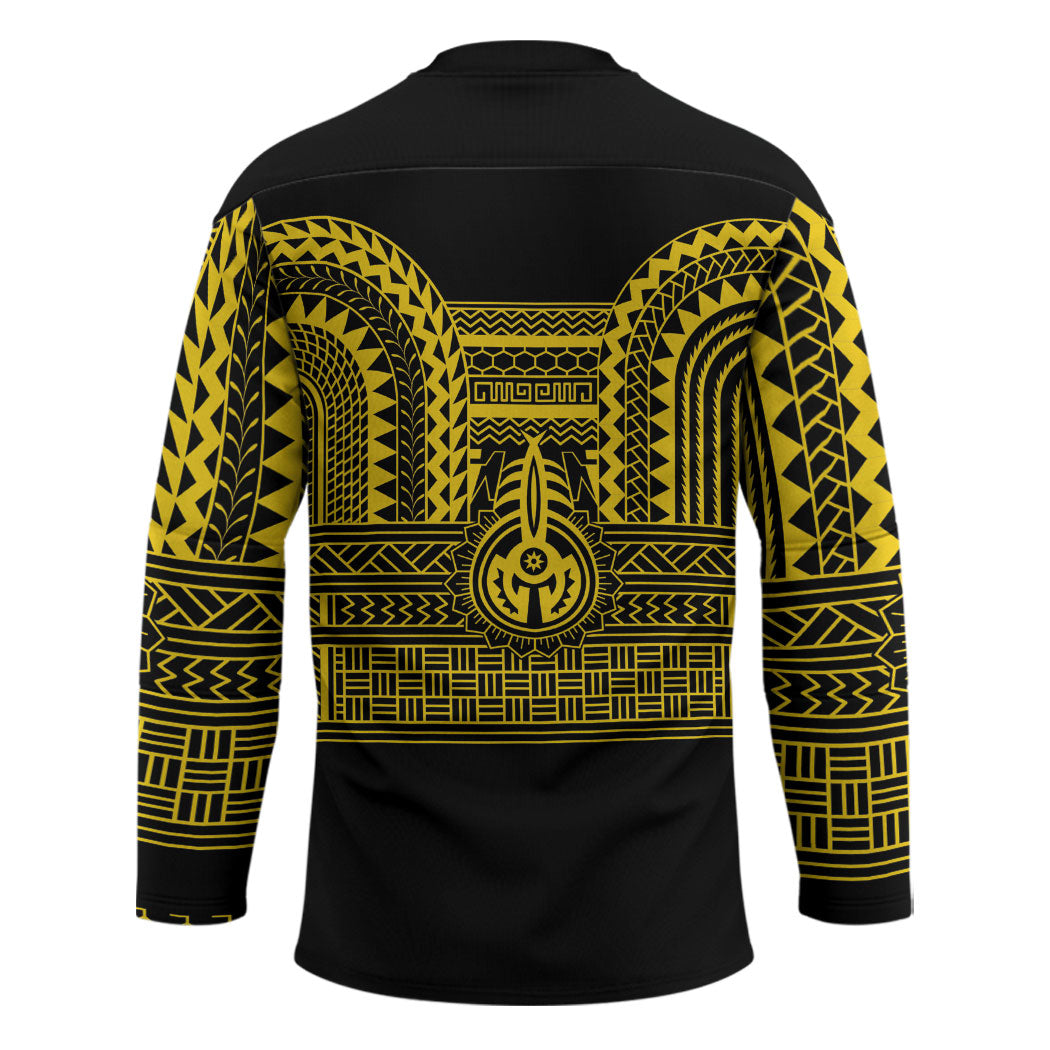 Philippines Filipinos Hockey Jersey Igorot Tribal Pattern Black