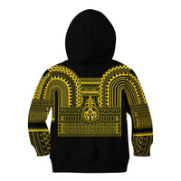 Philippines Filipinos Kid Hoodie Igorot Tribal Pattern Black