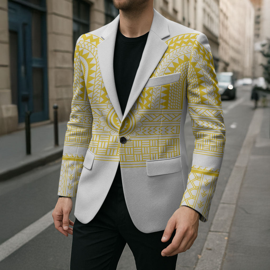 Philippines Filipinos Blazer Igorot Tribal Pattern White