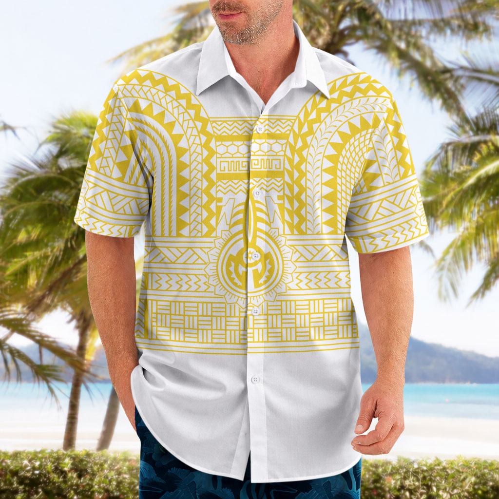 Philippines Filipinos Hawaiian Shirt Igorot Tribal Pattern White