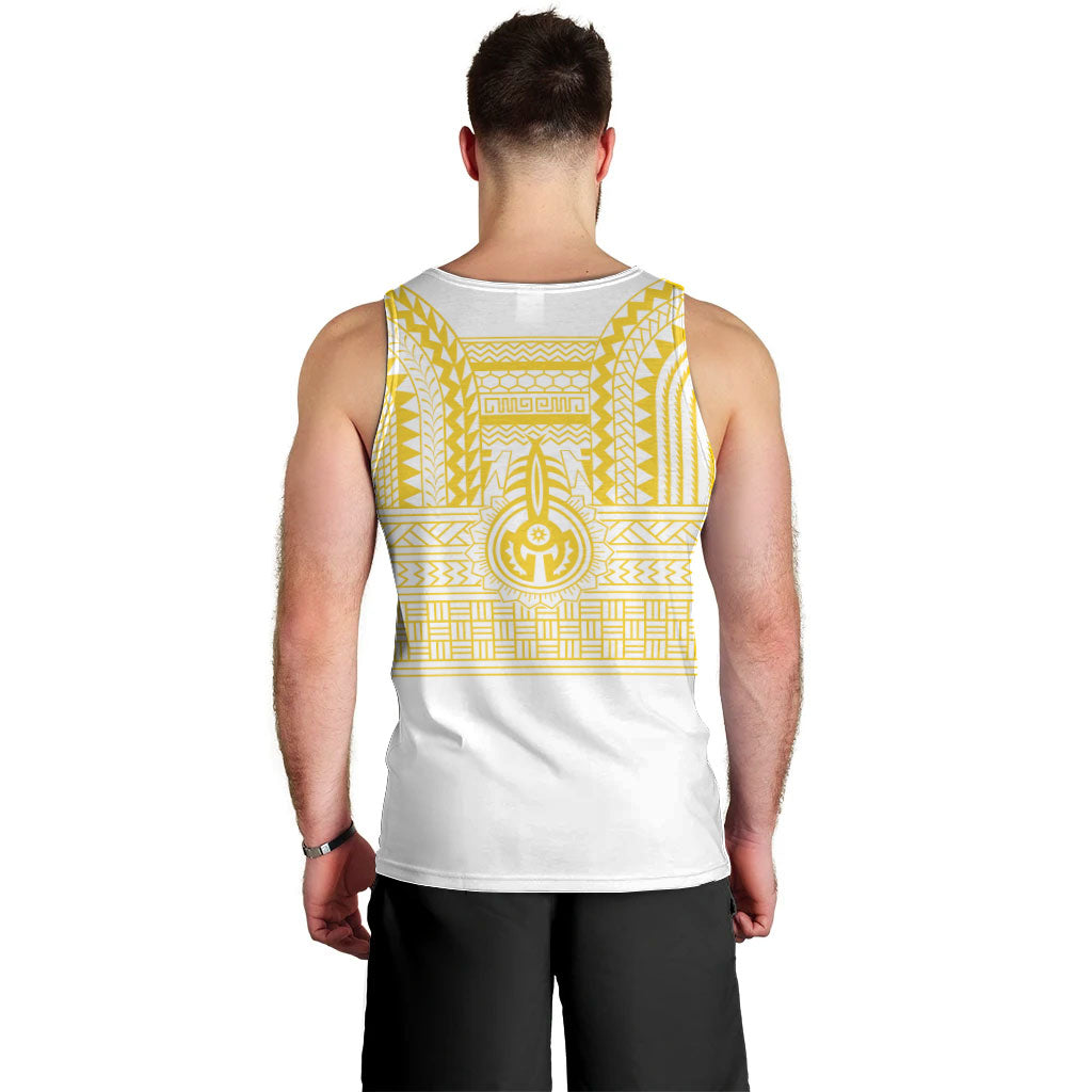 Philippines Filipinos Men Tank Top Igorot Tribal Pattern White