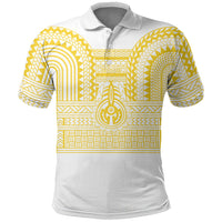 Philippines Filipinos Polo Shirt Igorot Tribal Pattern White