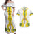 Enkutatash Ethiopia New Year Couples Matching Off Shoulder Maxi Dress and Hawaiian Shirt Tilet Pattern With Adey Abeba Flowers LT05 - Wonder Print Shop