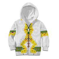 Enkutatash Ethiopia New Year Kid Hoodie Tilet Pattern With Adey Abeba Flowers LT05 - Wonder Print Shop