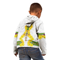 Enkutatash Ethiopia New Year Kid Hoodie Tilet Pattern With Adey Abeba Flowers LT05 - Wonder Print Shop