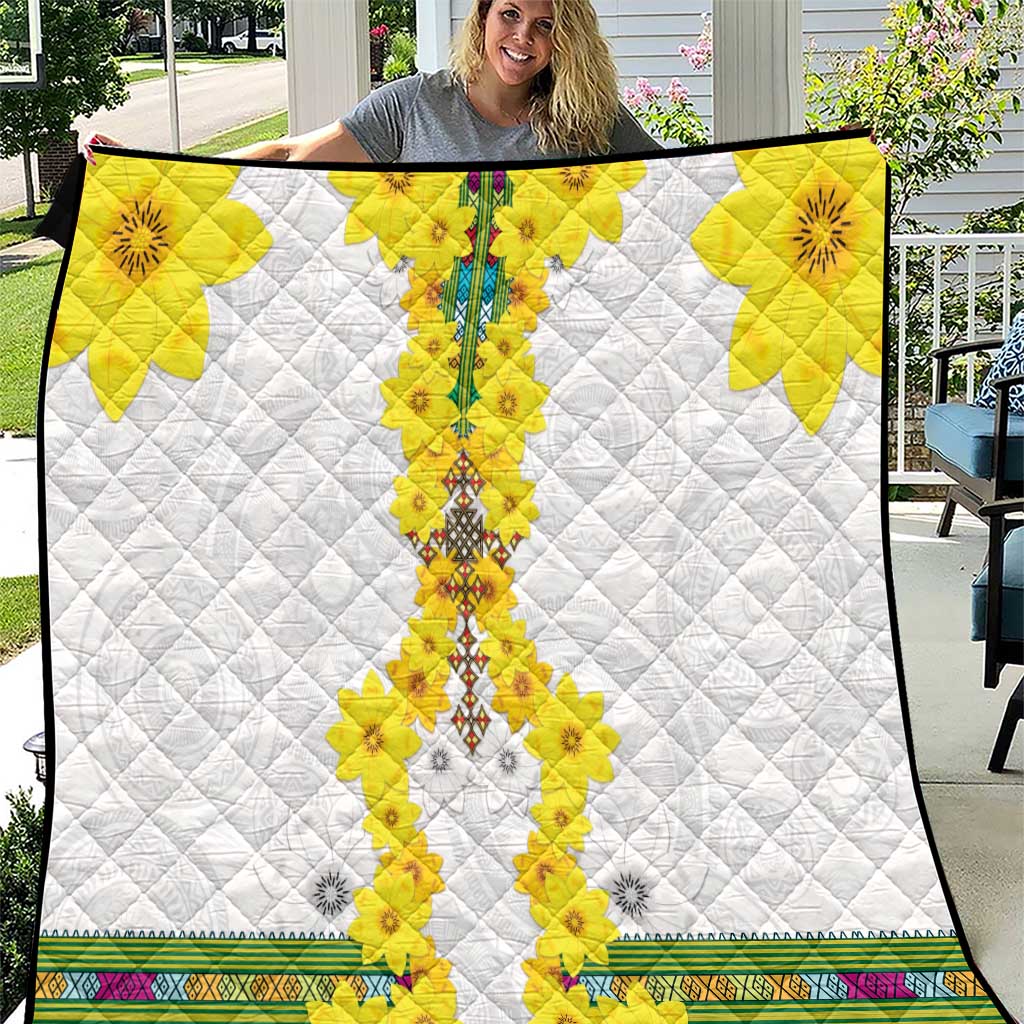 Enkutatash Ethiopia New Year Quilt Tilet Pattern With Adey Abeba Flowers LT05 - Wonder Print Shop