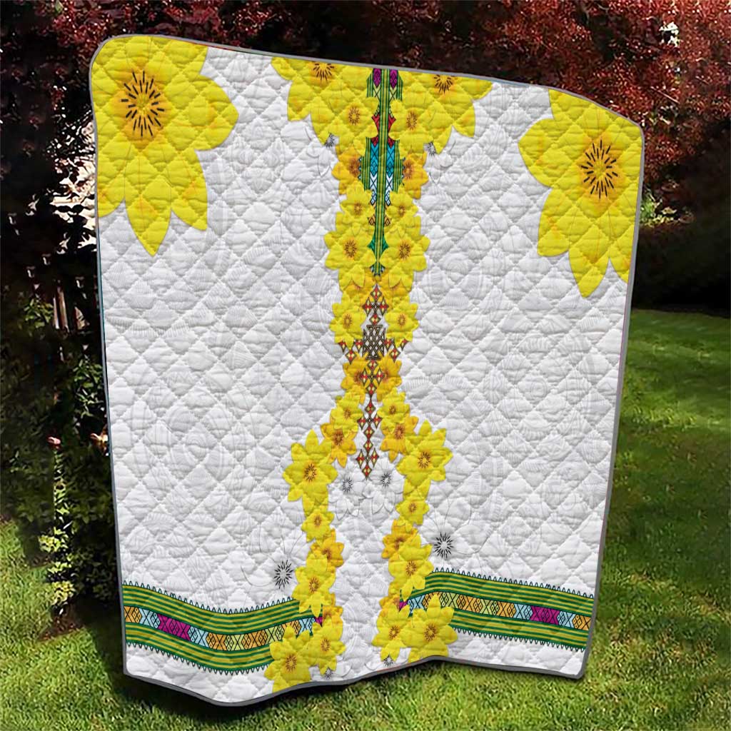 Enkutatash Ethiopia New Year Quilt Tilet Pattern With Adey Abeba Flowers LT05 - Wonder Print Shop