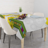 Enkutatash Ethiopia New Year Tablecloth Tilet Pattern With Adey Abeba Flowers LT05 - Wonder Print Shop