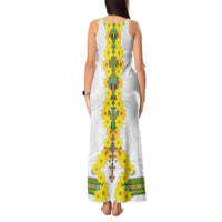 Enkutatash Ethiopia New Year Tank Maxi Dress Tilet Pattern With Adey Abeba Flowers LT05 - Wonder Print Shop