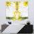 Enkutatash Ethiopia New Year Tapestry Tilet Pattern With Adey Abeba Flowers LT05 - Wonder Print Shop