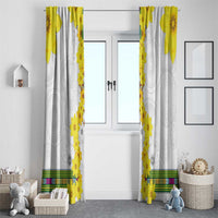 Enkutatash Ethiopia New Year Window Curtain Tilet Pattern With Adey Abeba Flowers LT05 - Wonder Print Shop