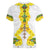 Enkutatash Ethiopia New Year Women V-Neck T-Shirt Tilet Pattern With Adey Abeba Flowers LT05 - Wonder Print Shop