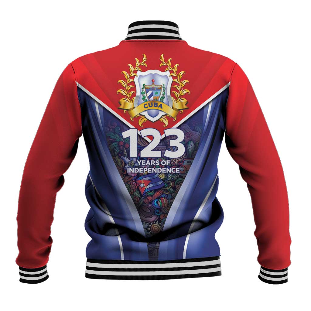 Cuba Baseball Jacket 123 Years Of Independence - Wonder Print Shop