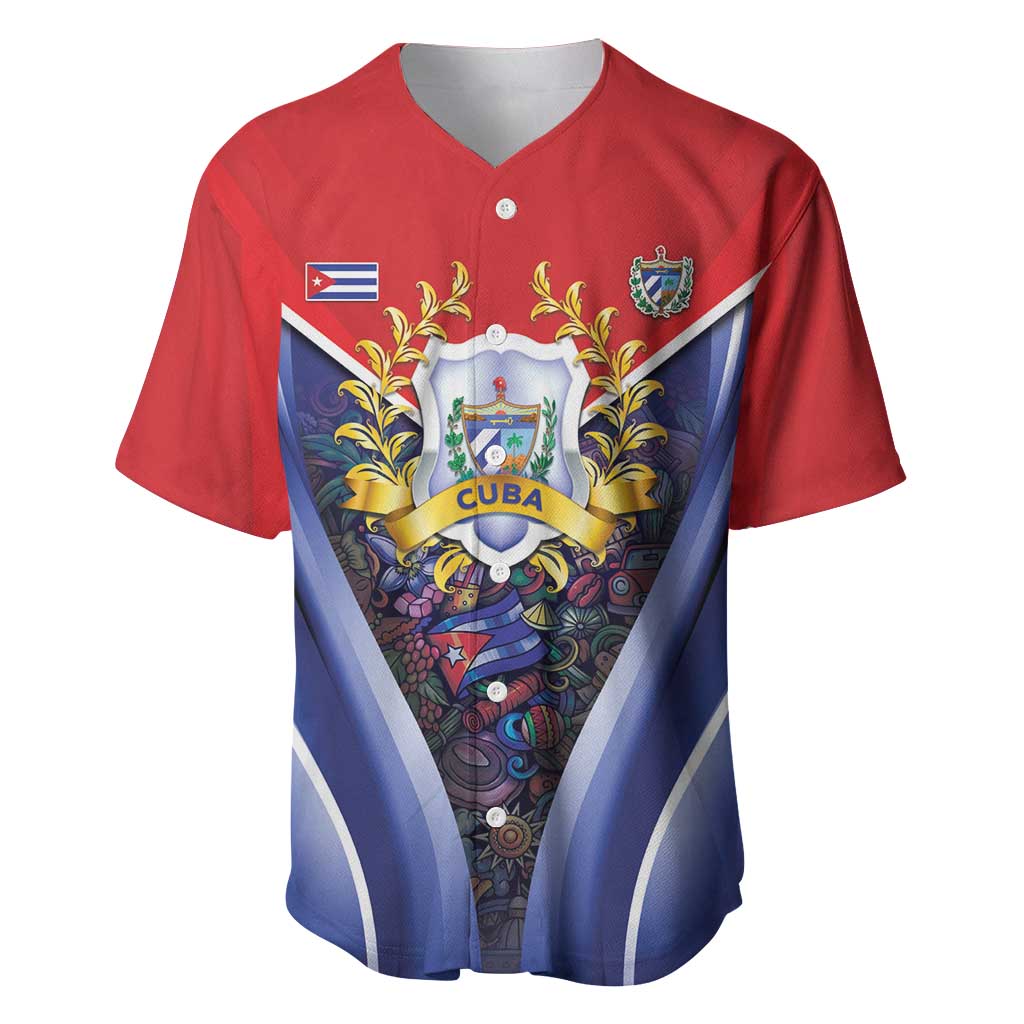 Cuba Baseball Jersey 123 Years Of Independence - Wonder Print Shop