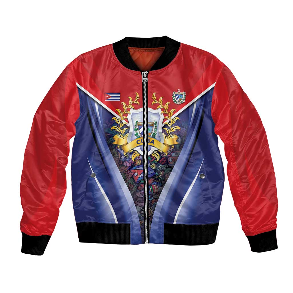 Cuba Bomber Jacket 123 Years Of Independence - Wonder Print Shop
