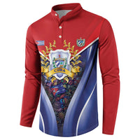 Cuba Button Sweatshirt 123 Years Of Independence - Wonder Print Shop