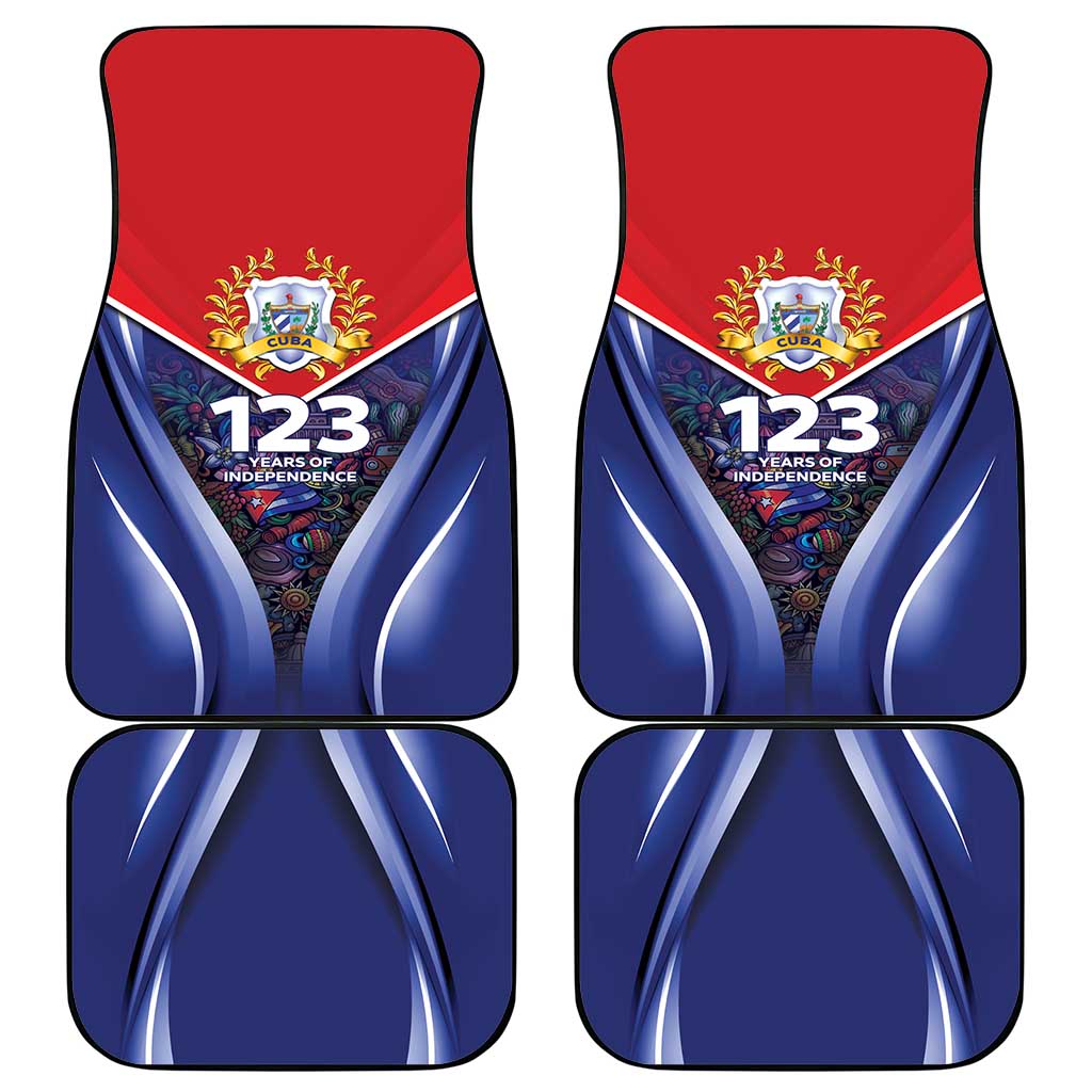 Cuba Car Mats 123 Years Of Independence - Wonder Print Shop