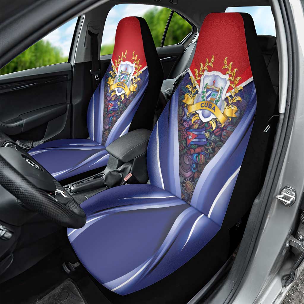 Cuba Car Seat Cover 123 Years Of Independence - Wonder Print Shop