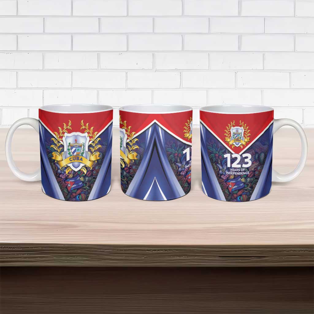 Cuba Ceramic Mug 123 Years Of Independence - Wonder Print Shop