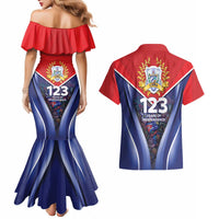 Cuba Couples Matching Mermaid Dress and Hawaiian Shirt 123 Years Of Independence - Wonder Print Shop