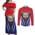 Cuba Couples Matching Off Shoulder Maxi Dress and Long Sleeve Button Shirt 123 Years Of Independence - Wonder Print Shop