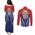 Cuba Couples Matching Puletasi and Long Sleeve Button Shirt 123 Years Of Independence - Wonder Print Shop