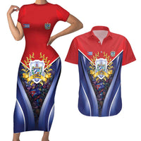 Cuba Couples Matching Short Sleeve Bodycon Dress and Hawaiian Shirt 123 Years Of Independence - Wonder Print Shop