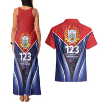 Cuba Couples Matching Tank Maxi Dress and Hawaiian Shirt 123 Years Of Independence - Wonder Print Shop