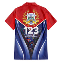 Cuba Family Matching Off The Shoulder Long Sleeve Dress and Hawaiian Shirt 123 Years Of Independence - Wonder Print Shop