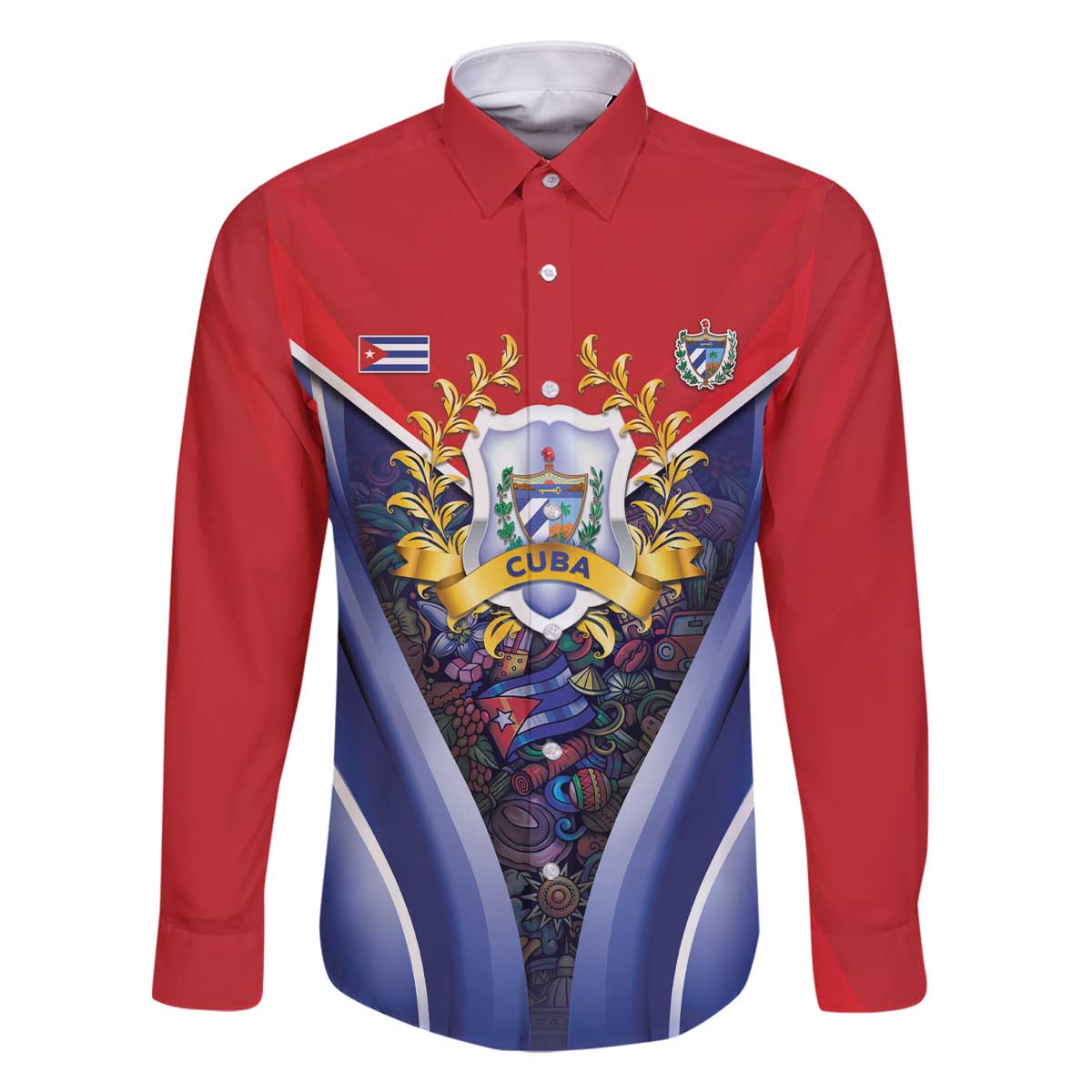 Cuba Family Matching Off The Shoulder Long Sleeve Dress and Hawaiian Shirt 123 Years Of Independence - Wonder Print Shop