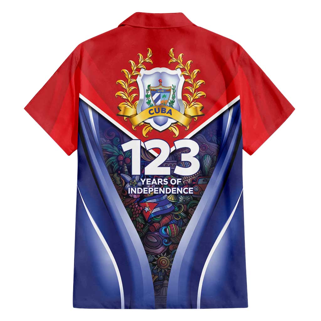 Cuba Family Matching Off Shoulder Short Dress and Hawaiian Shirt 123 Years Of Independence - Wonder Print Shop