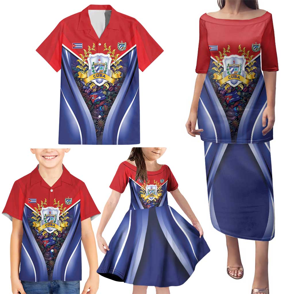 Cuba Family Matching Puletasi and Hawaiian Shirt 123 Years Of Independence - Wonder Print Shop