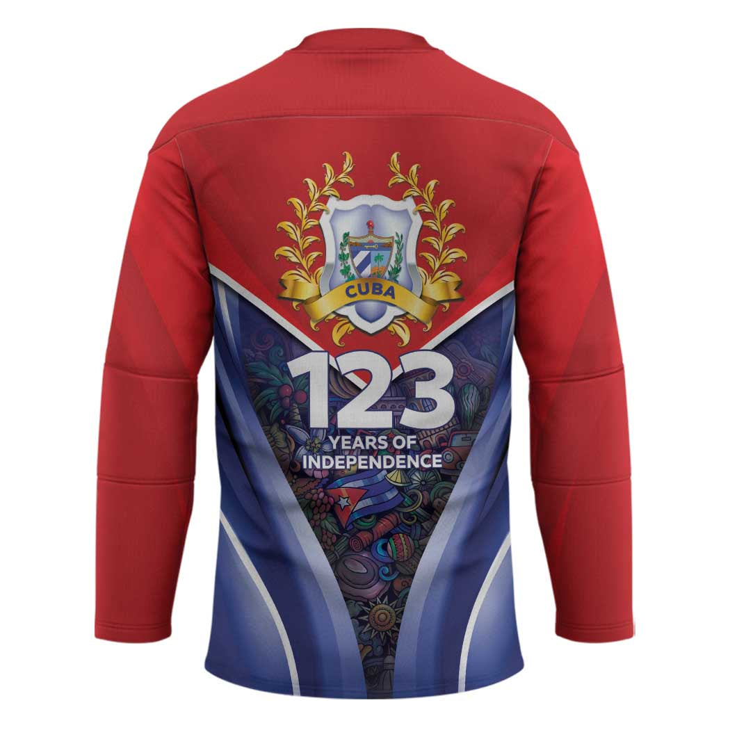 Cuba Hockey Jersey 123 Years Of Independence - Wonder Print Shop
