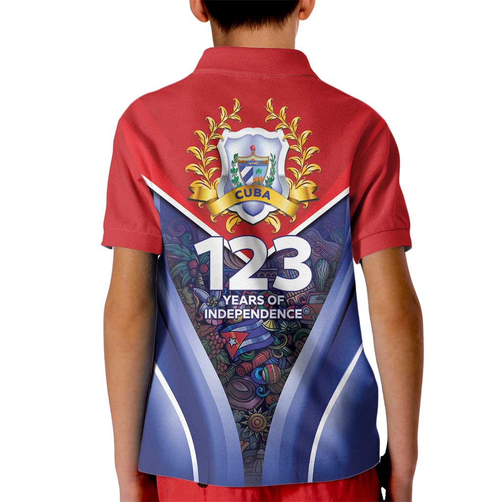 Cuba Kid Polo Shirt 123 Years Of Independence - Wonder Print Shop